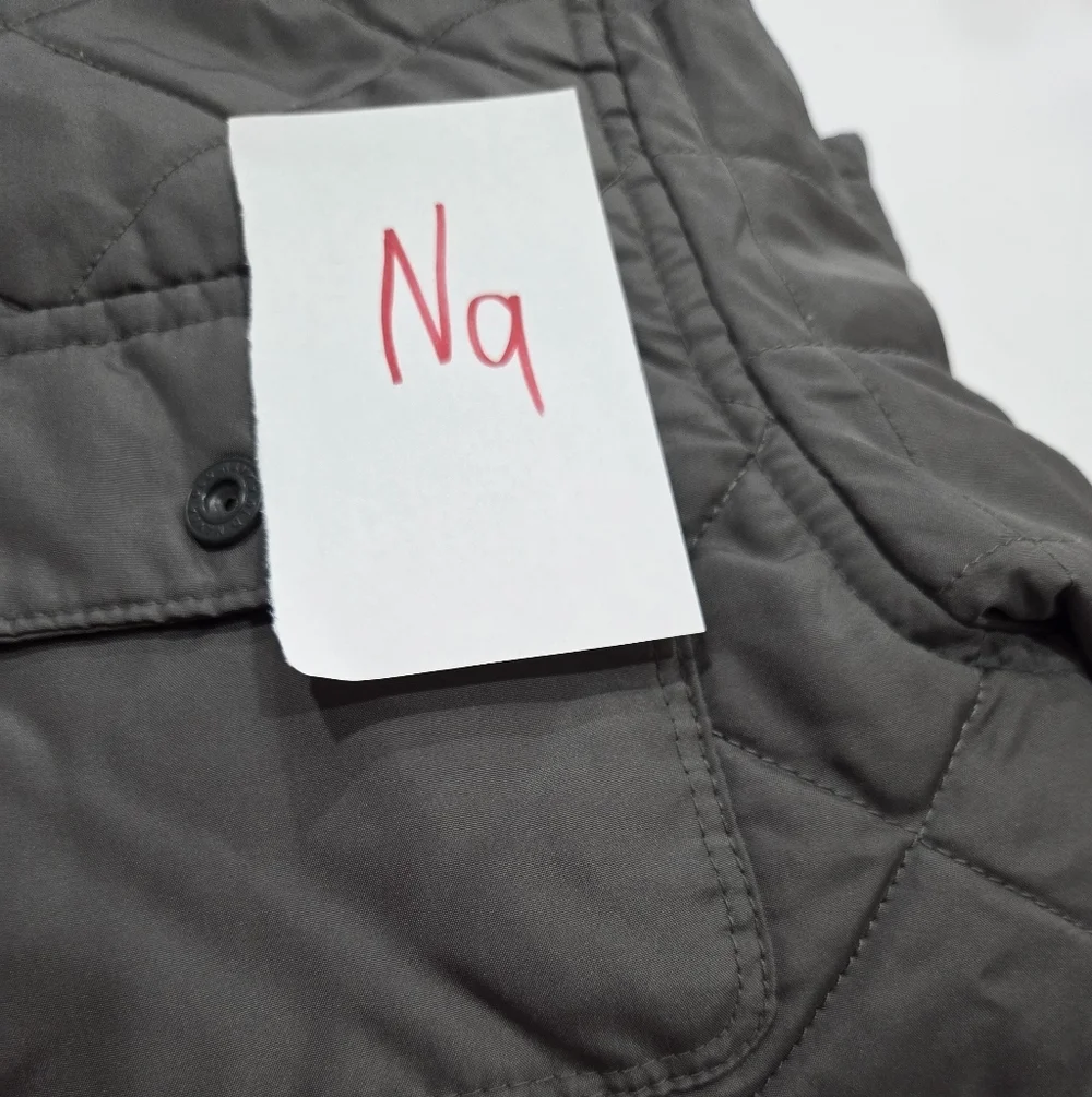 Old Navy Gray/Lime Green Quilted  Boys Jacket Sz.XL(14-16)